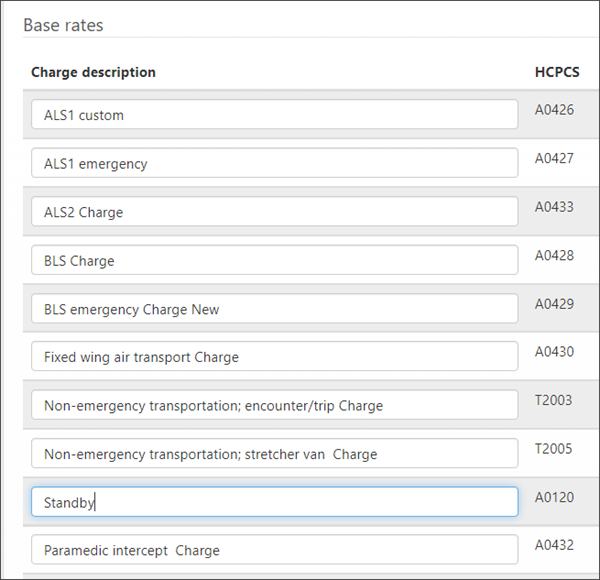 Click the charge field and then enter your new description. Tab out of the field before you click Save.